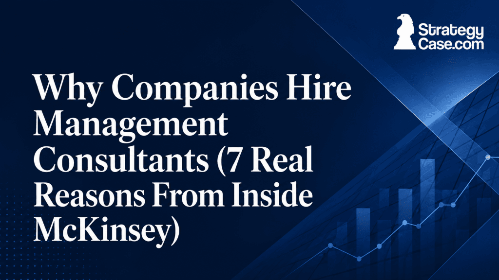 Seven real reasons companies hire management consultants, based on experience inside McKinsey.