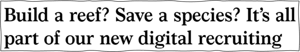 McKinsey announcement headline introducing the Solve Game as part of digital recruiting.