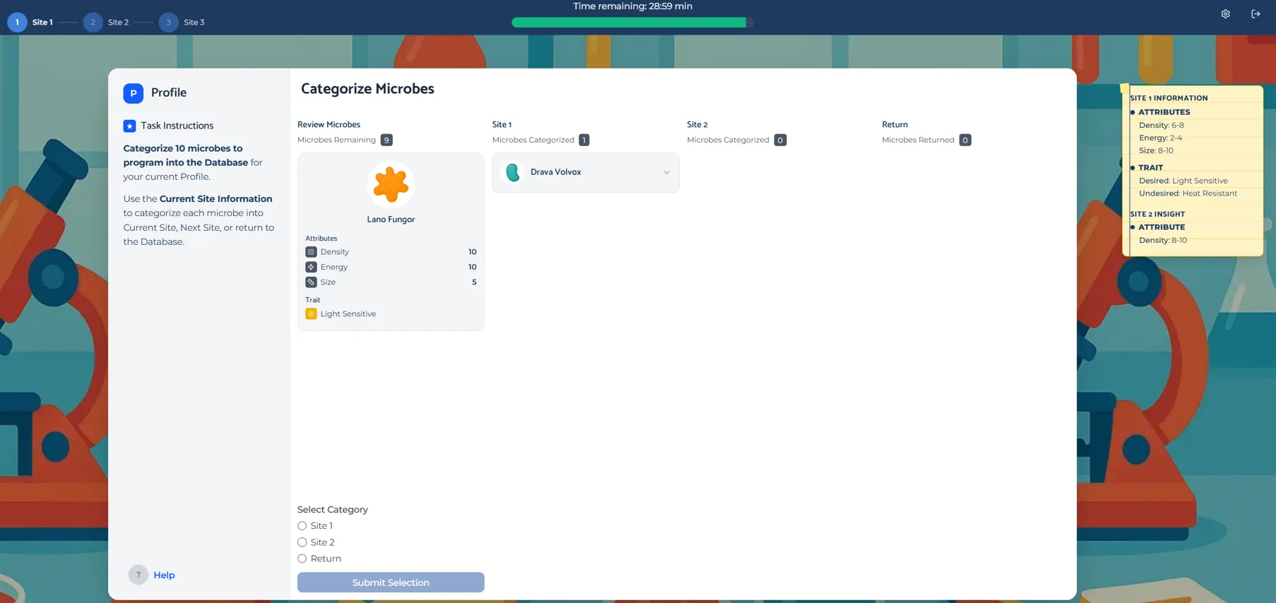 screenshot of the mckinsey sea wolf game