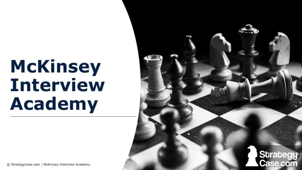 cover of the mckinsey interview academy course