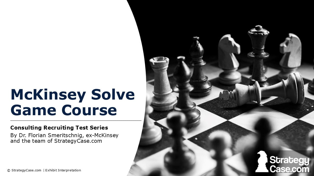 the image is the cover for the mckinsey solve game guide