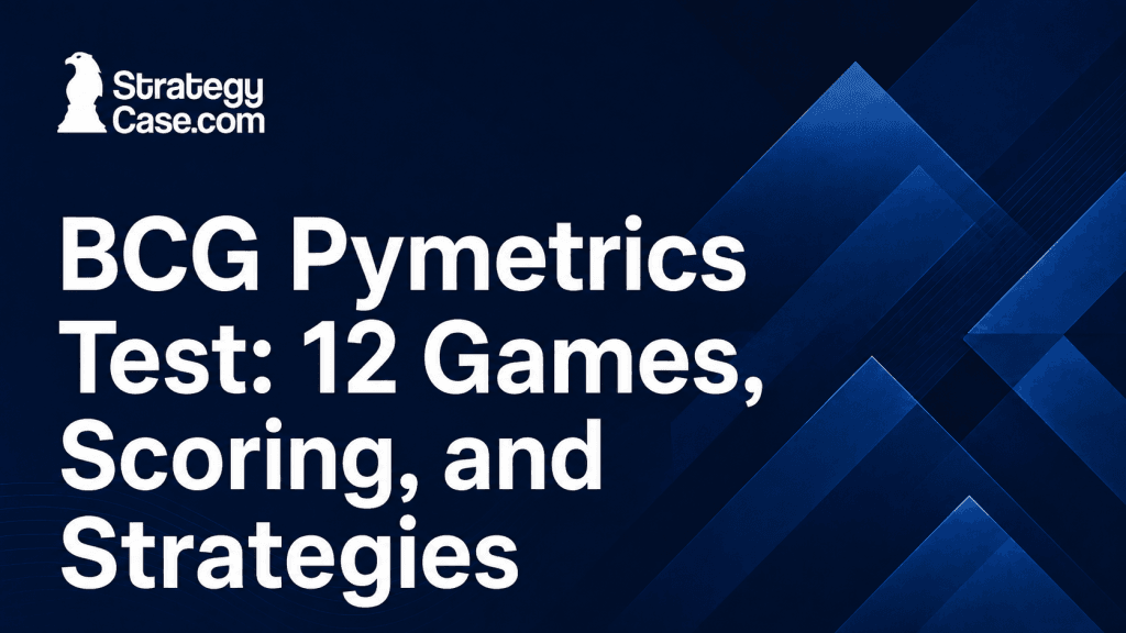 BCG Pymetrics Test guide covering 12 games, scoring, and strategies
