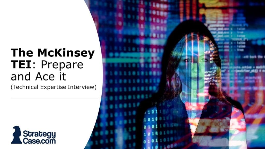 the image is the cover for an article on the mckinsey technical expertise interview TEI