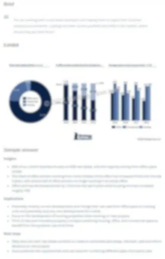blurred example from the case exhibit interpretation course