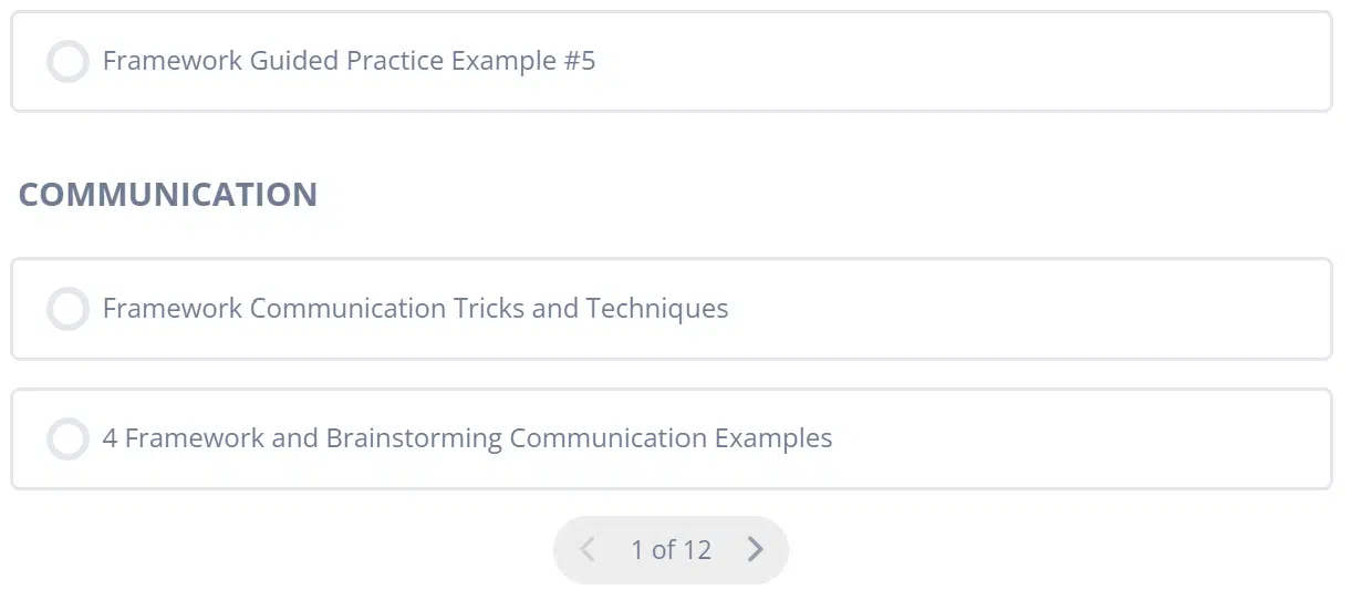 part of the course content of the structuring course