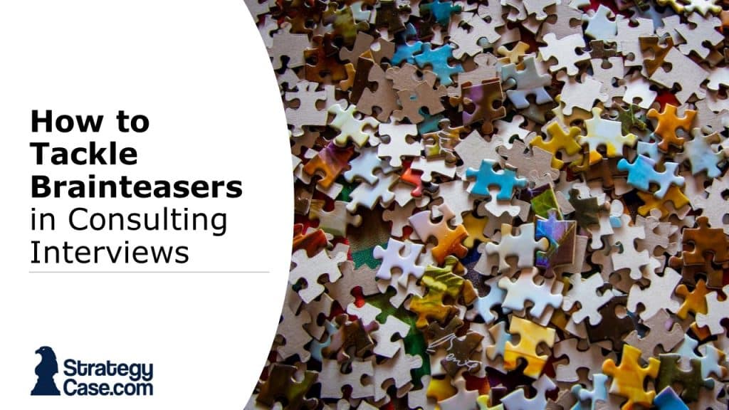 the image is the cover of the brainstorming for case interviews article