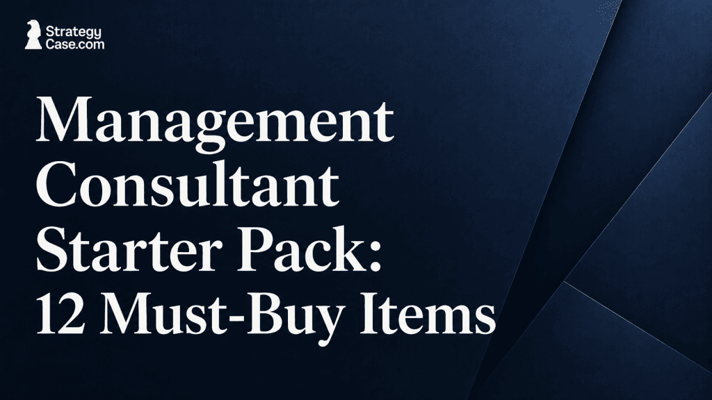 Management Consultant Starter Pack with 12 must-buy items cover image