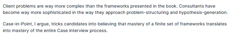 Screenshot from a 2018 PrepLounge discussion about consulting case interview preparation.