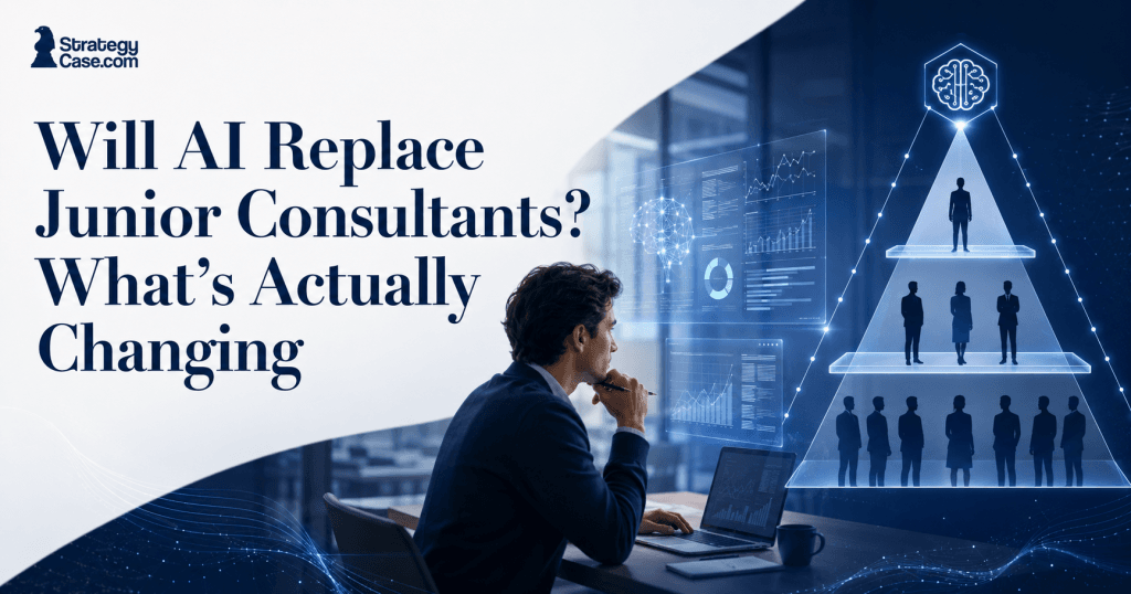 AI reshaping junior consulting roles and the traditional consulting hierarchy. Question will AI replace junior consultants